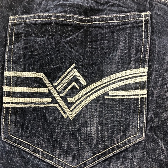 Ecko Unltd Men's Rhino Jeans 40x32 Straight Fit Blue Denim Embroidered Y2K 90s - Picture 14 of 15